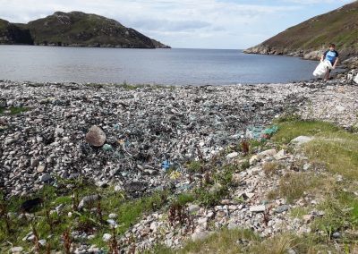 Litter Strewn Loch Clash in Daylight